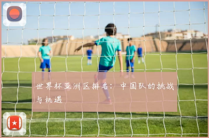 世界杯亚洲区排名:中国队的挑战与机遇