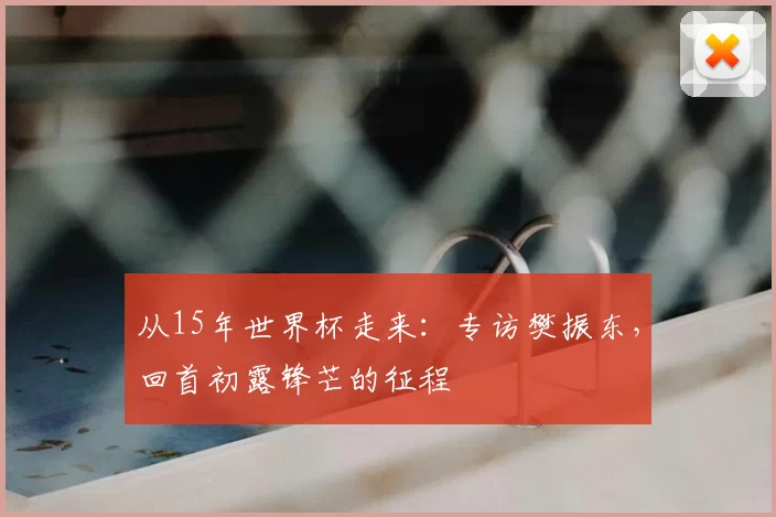 从15年世界杯走来:专访樊振东,回首初露锋芒的征程