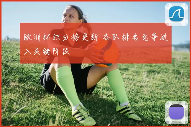 欧洲杯积分榜更新 各队排名竞争进入关键阶段