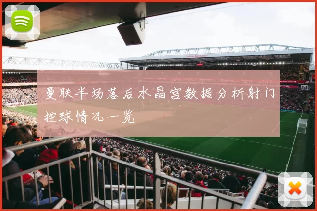 曼联半场落后水晶宫数据分析射门控球情况一览