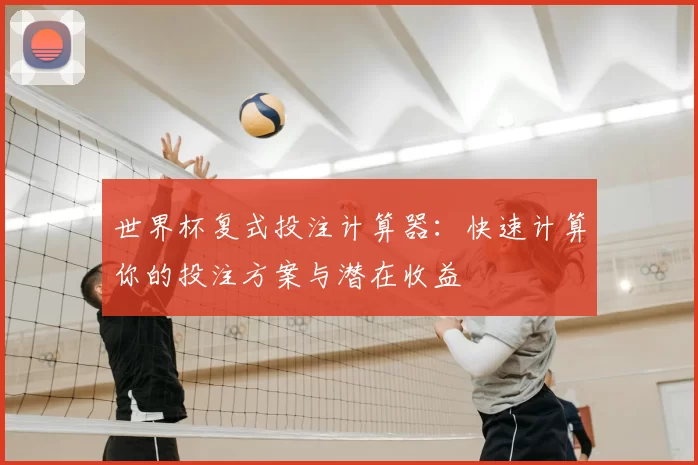 世界杯复式投注计算器:快速计算你的投注方案与潜在收益